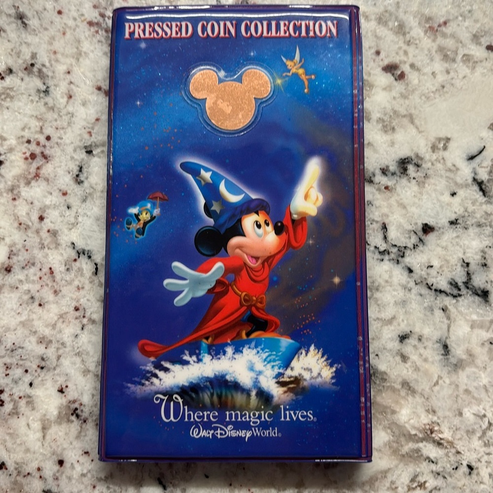Walt Disney World Mickey Mouse pressed coin book and penny collection